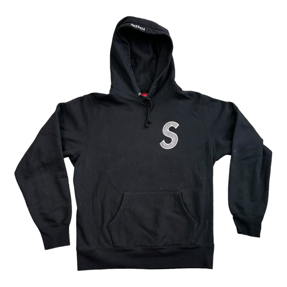 Supreme Black Hoodie Medium Sweatshirt AUTHENTICATED BY LEGIT